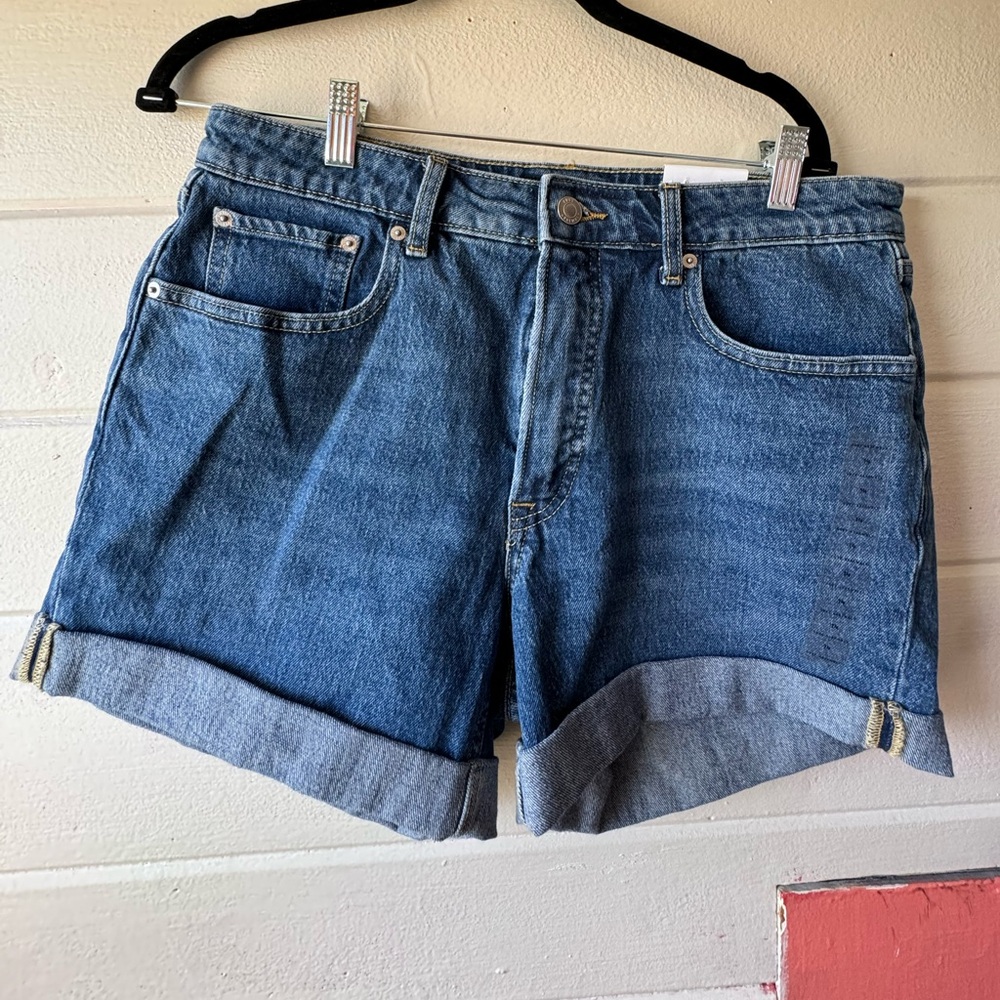 Cuffed Jean Shorts NWT